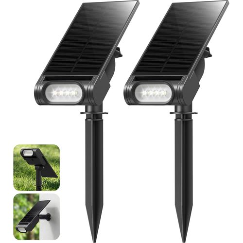 Foco Solar Ip67 Focos solares EZVALO IP67 ajustables con 3 modos para jardín y ...
