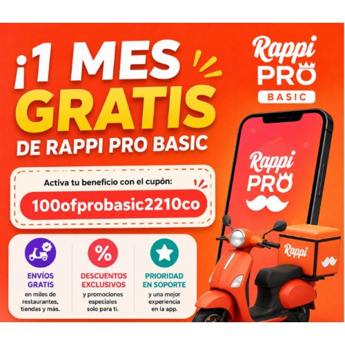 ¡1 mes GRATIS de Rappi Pro Basic! - OFERTU