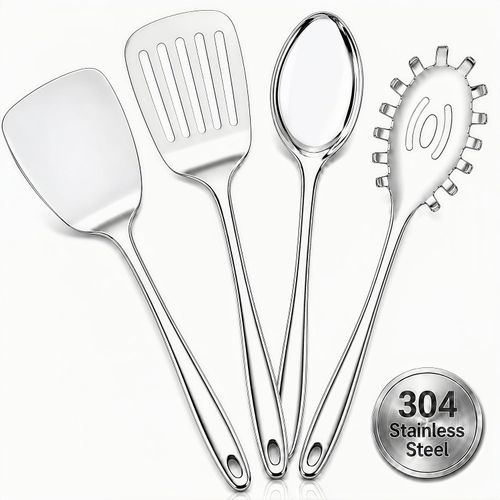 Set 4 Utensilios Cocina Acero Inoxidable 18/8
