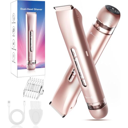 Recortadora Bikini 2 en 1 IPX7 USB-C Doble Cabezal