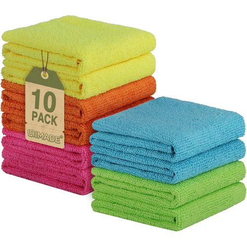 Pack 10 Paños Microfibra 29,2 cm Reutilizables