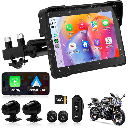 Pantalla 17,8 cm CarPlay + Cámaras 1080p