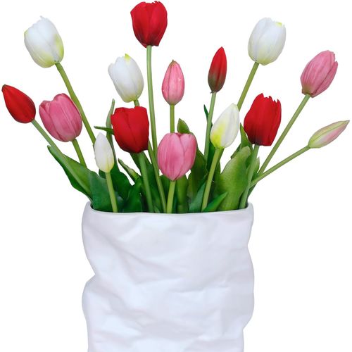 15 Tulipanes Artificiales 40 cm Impermeables Anti-UV