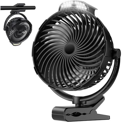 Ventilador recargable de 8 pulgadas, ventilador de campamento portátil de 10000 mAh
