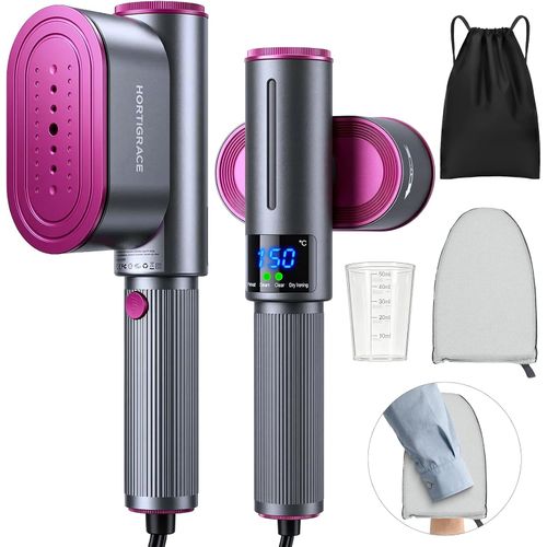 Vaporizador de viaje para ropa, plancha de vapor 2 en 1 de ropa con calentamiento rápido