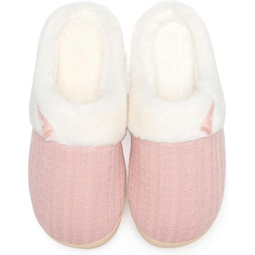 Pantunflas de espuma viscoelástica para mujer, para interior o exterior