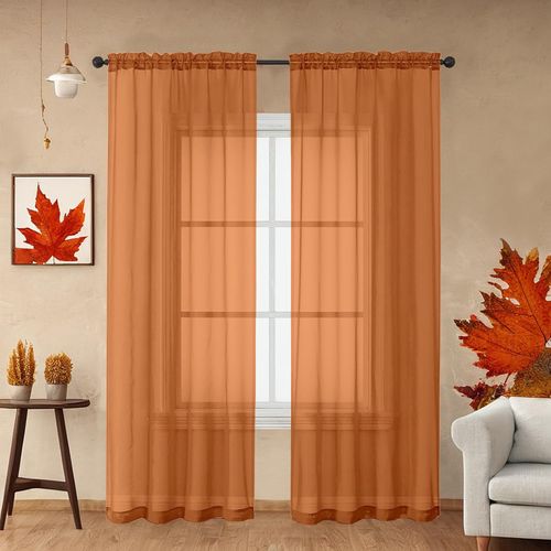 Cortinas Traslúcidas 2 Paneles 106,7 x 243,8 cm