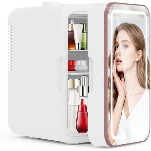 Mini Refrigerador 6 L Frío/Calor con Espejo LED