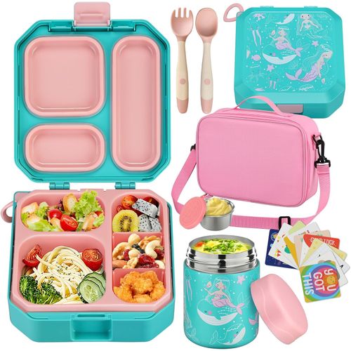 Lonchera o Caja de almuerzo Bento para niños con termo de sopa de 12 onzas