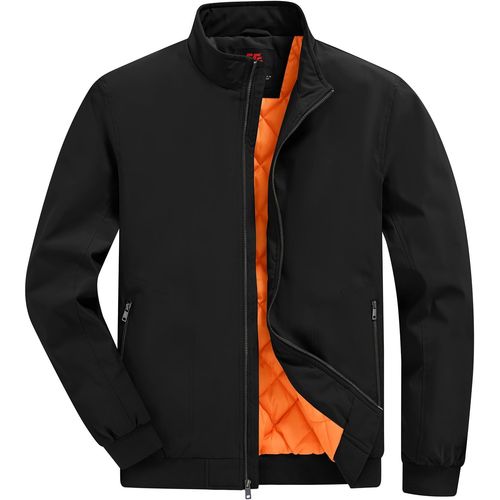 BGOWATU Chaqueta de hombre aislada para otoño e invierno con cremallera