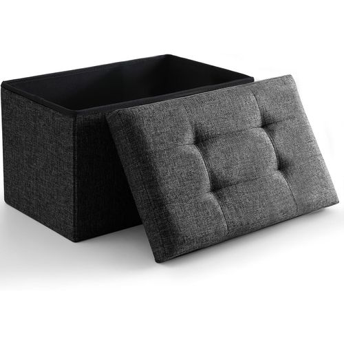 Otomano Plegable 40 cm con Almacenamiento y Asiento