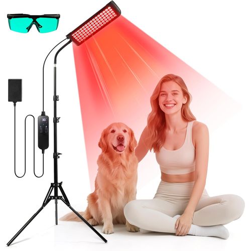 Terapia de luz roja para cara y cuerpo, lámpara de terapia de luz infrarroja