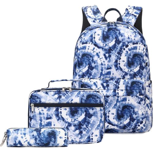 Mochila escolar para niñas con lonchera y estuche