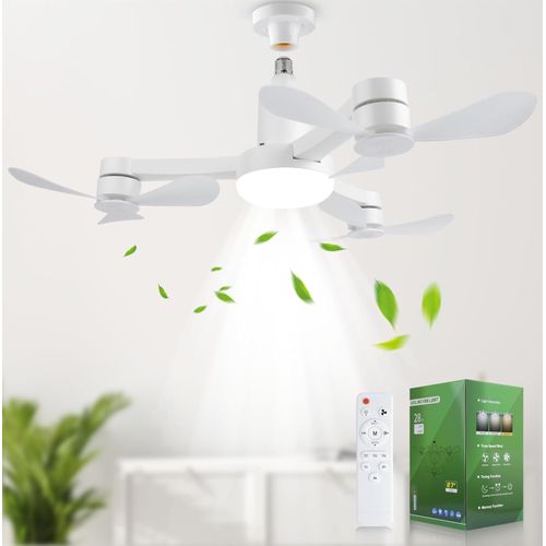 Ventilador de techo de 27 pulgadas con luz LED