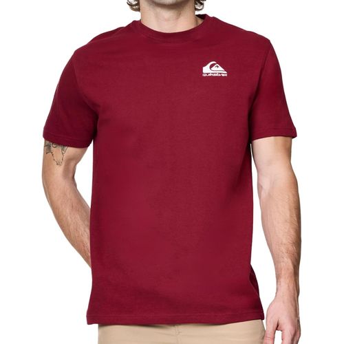 Camiseta Quiksilver de manga corta de algodón con cuello redondo para hombre