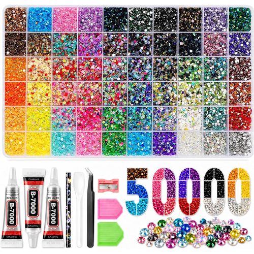 Kit de 50000 piezas con diamantes de imitación