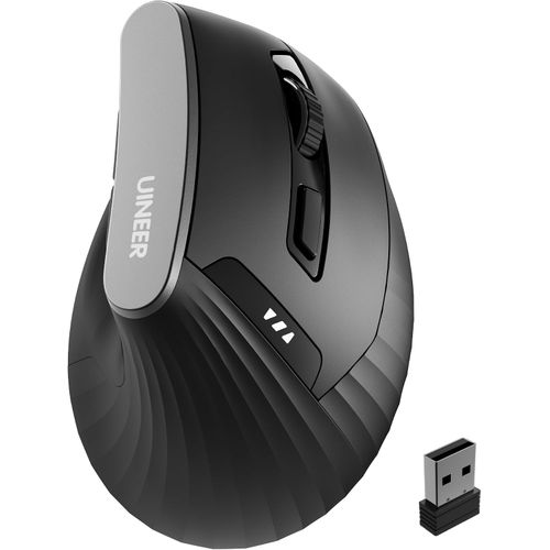 Ratón vertical inalámbrico ergonómico de 2,4 GHz
