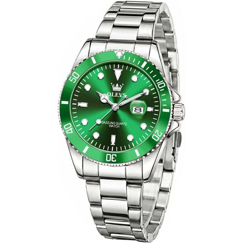 Reloj de acero inoxidable para mujer, esfera de 35 mm