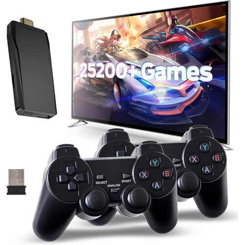 Consola retro HDMI con más de 25.200 juegos y 2 controles inalámbricos