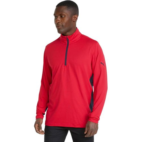 PUMA Golf Camiseta con cierre de ¼