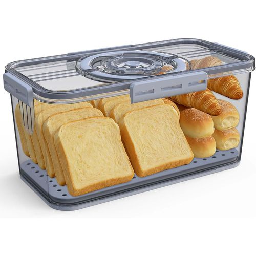 Panera transparente con tapa y asa, grabación de tiempo, viajes al aire