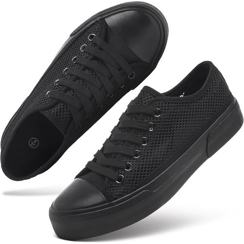 Zapatillas blancas para mujer, zapatos de lona bajos para mujer
