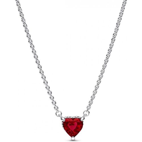 PANDORA Collar Corazón rojo