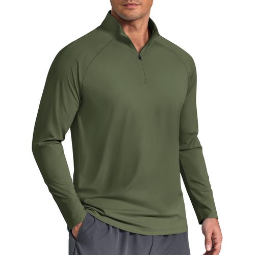 Sudadera deportiva para hombre con cierre de ¼