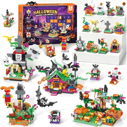 Calendario de Adviento de Halloween para niños mayores de 6 años, juguetes