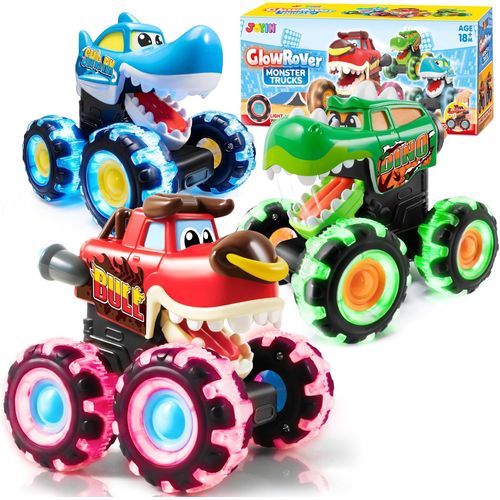 JOYIN - Paquete de 3 camiones monstruos de juguete