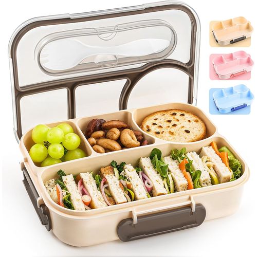 Lonchera Bento de 1 L con 4 compartimentos