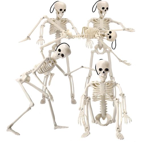 Set de 5 esqueletos posables de Halloween