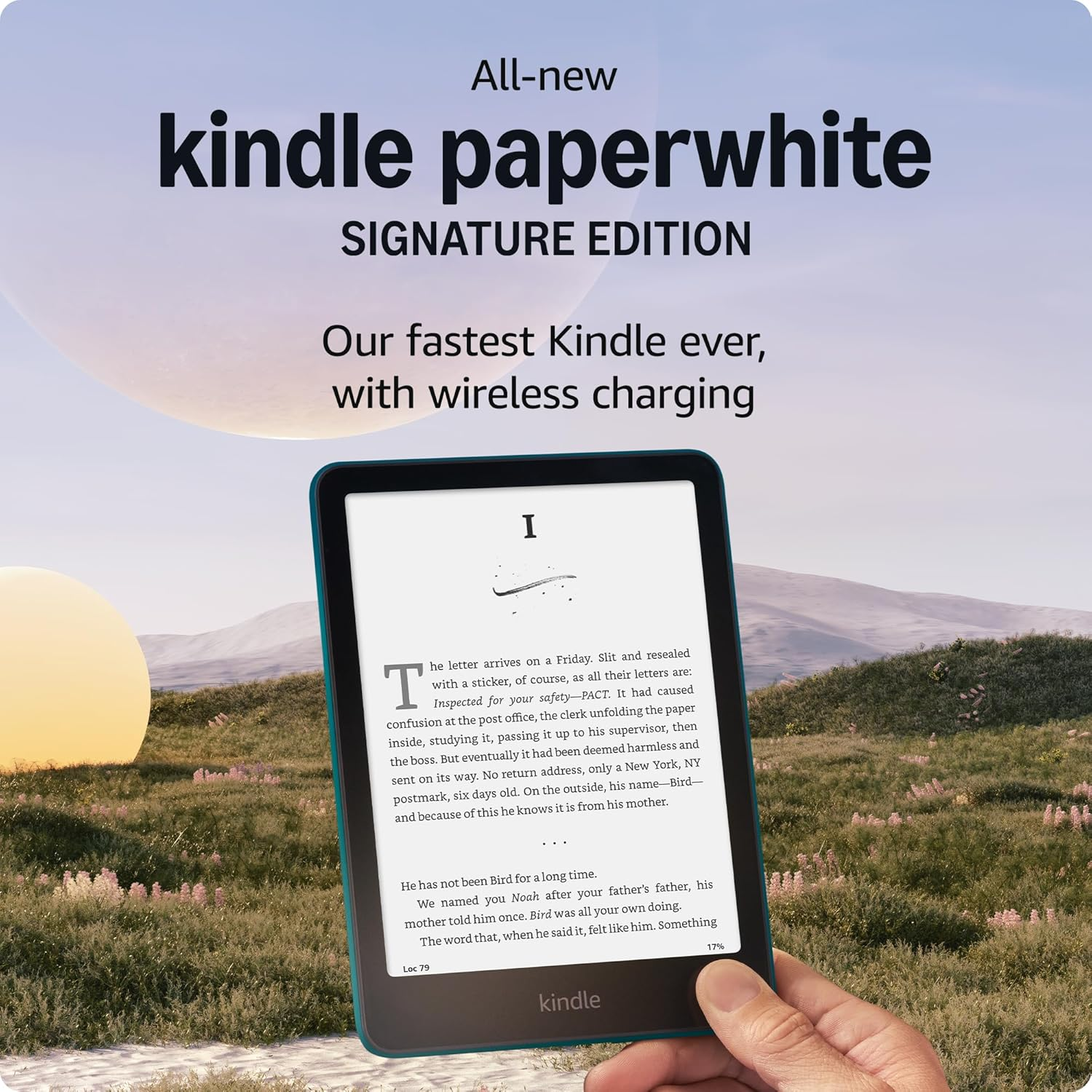 Paquete Kindle Paperwhite Signature Edition de 32 GB con funda y base de carga