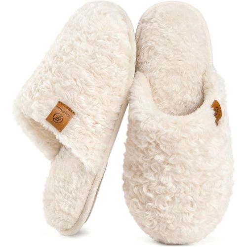 EverFoams Pantuflas mullidas para mujer, cálidas, acogedoras