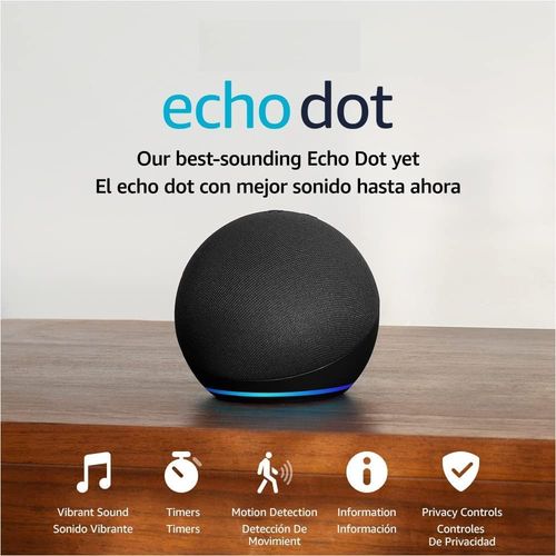 Echo Dot (5.ª generación, modelo de 2022) | versión internacional con adaptador