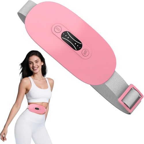 Almohadilla térmica inalámbrica portátil, calambres menstruales, regalos para mamá, rosa