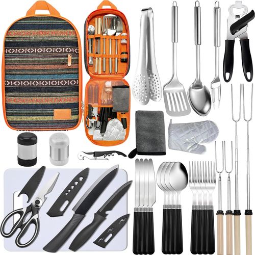 Juego de Utensilios de Cocina para Acampar