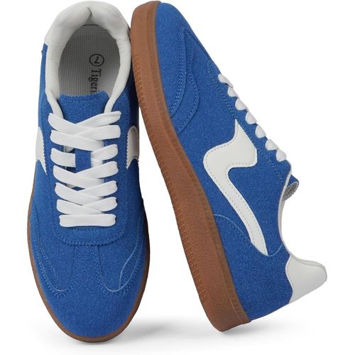 Zapatillas deportivas retro para mujer con cordones
