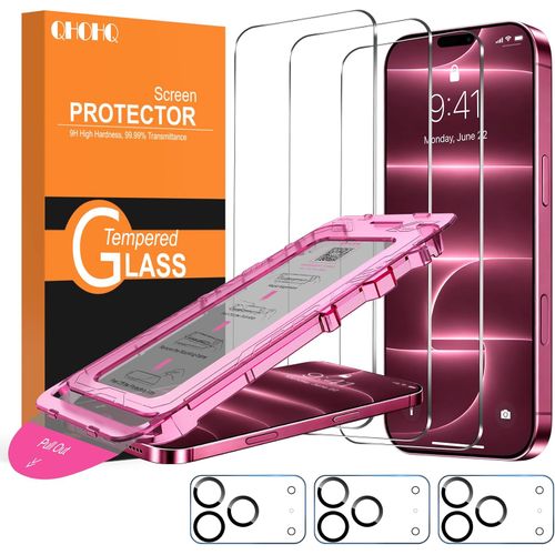 Protectores para iPhone 18 Pro Max: 3 de pantalla y 3 de cámara