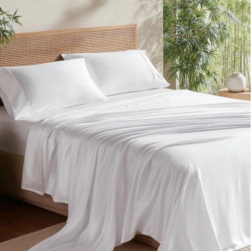 Juego de sábanas Bedsure PureWoven de 100 % rayón derivado del bambú tamaño king