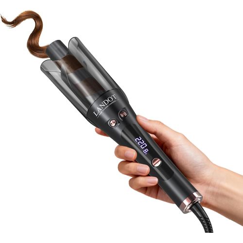 Rizador giratorio automático de 1 pulgada, estilo versátil para ondas de salón