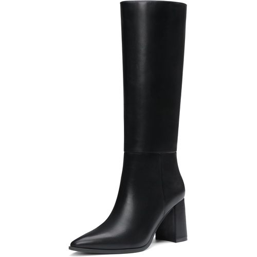 Botas altas hasta la rodilla para mujer con punta puntiaguda