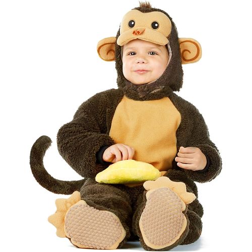 Disfraz de mono, para bebé, 3T, Marrón/ amarillo : Ropa, Zapatos y Joyería