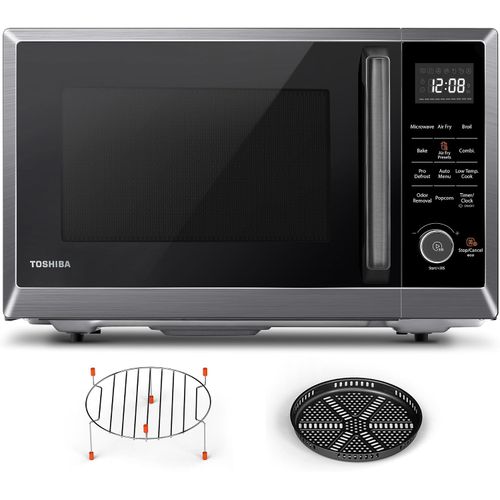 Toshiba Horno microondas combinado 8 en 1 con freidora de aire, 28 L