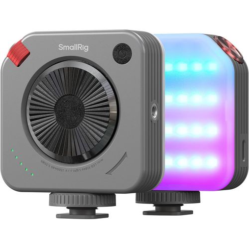 LED luz de video, luz de relleno de cámara | 2700K-6500K CRI95+, doble perilla, 1500mAh