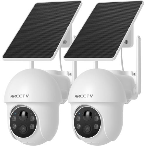 Cámaras de seguridad solar inalámbricas para exteriores, cámara de 4MP , 360°