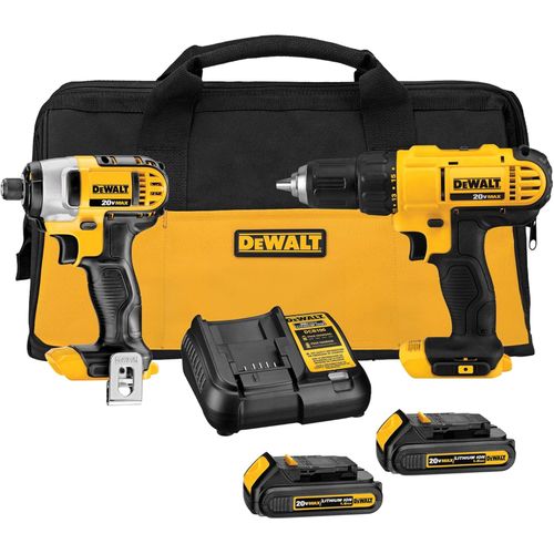 DEWALT Kit de combo de perforación inalámbrico de 20V MAX
