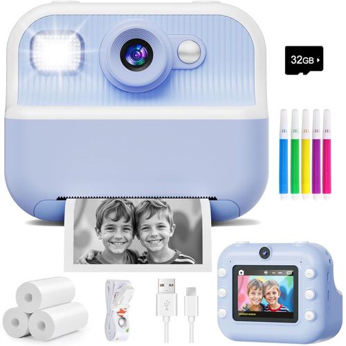 Cámara Instantánea, Cámara de Selfie Dual Frontal Trasera para Niños