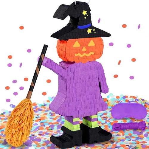 Pinata grande de calabaza de Halloween de 25 pulgadas