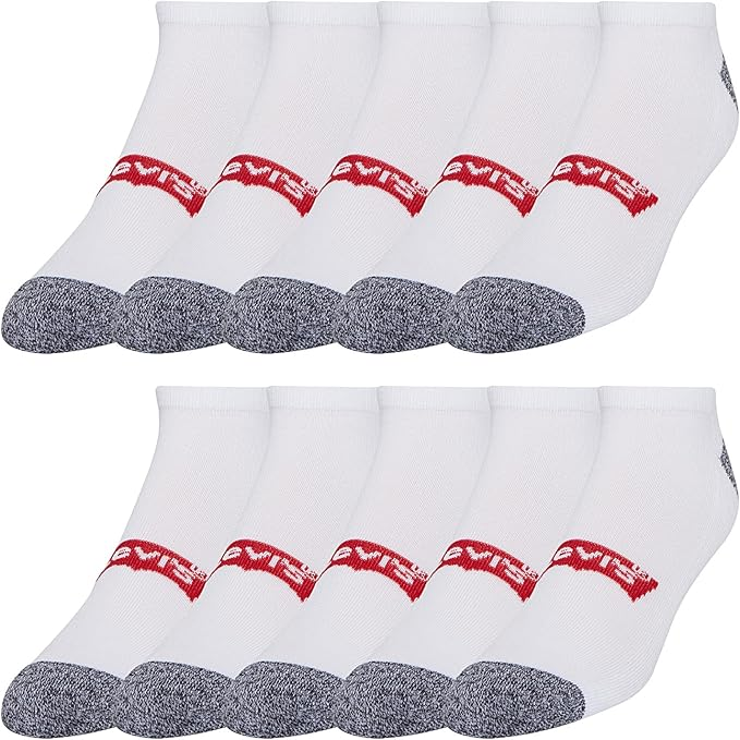 10 pares de medias Levi's tobilleras para hombre